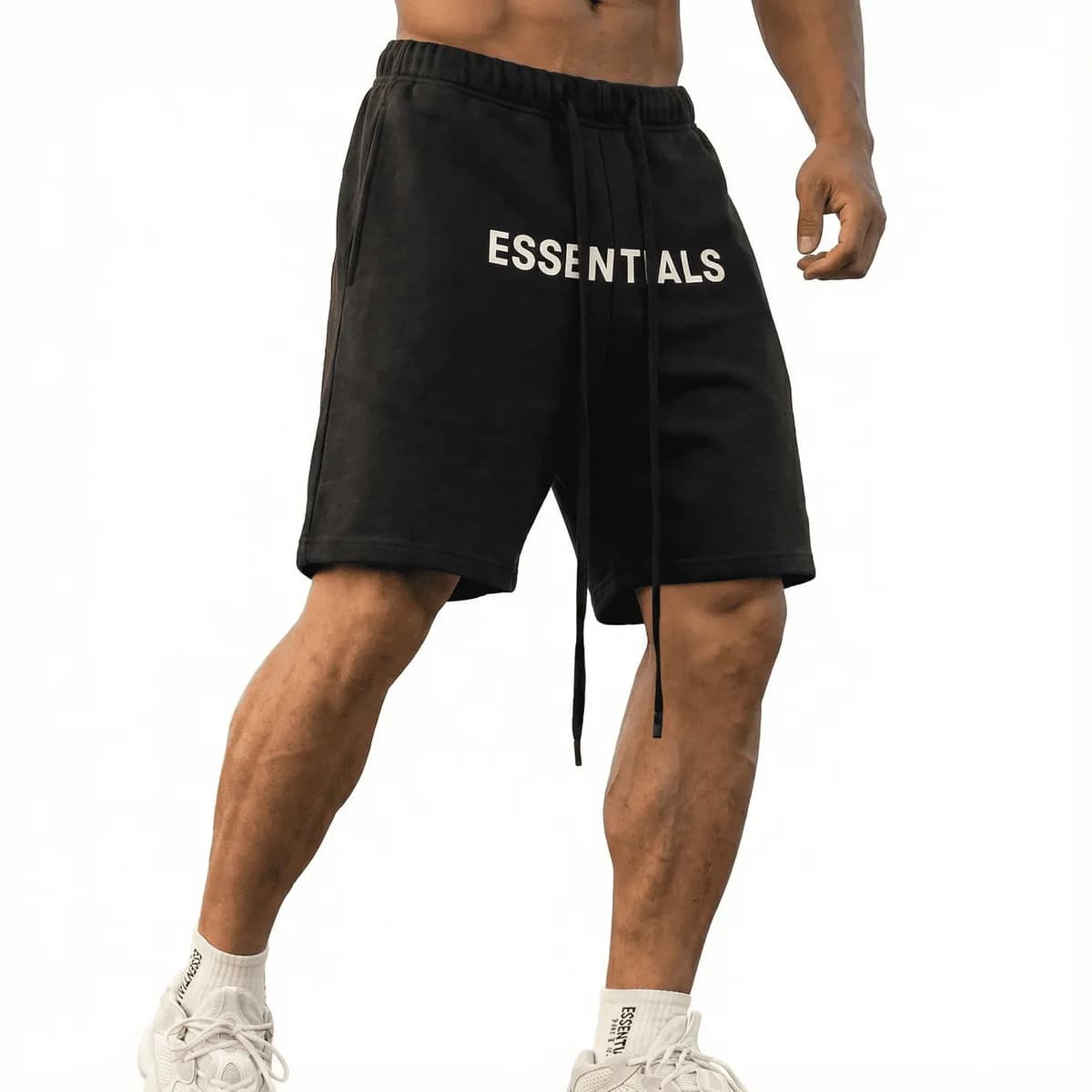 Bermuda Gris_Verde de Algodón para Hombre