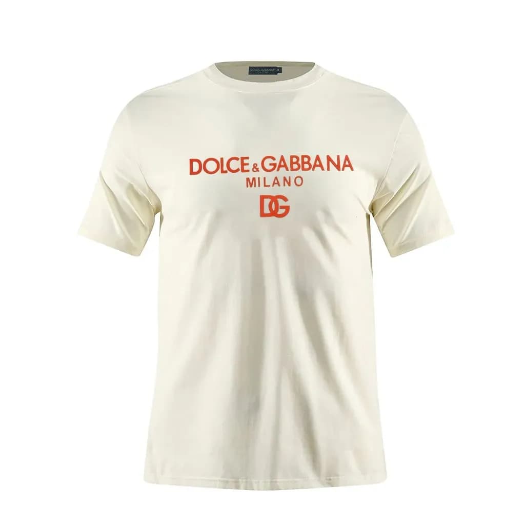 Camiseta Estampada Crema para Hombre
