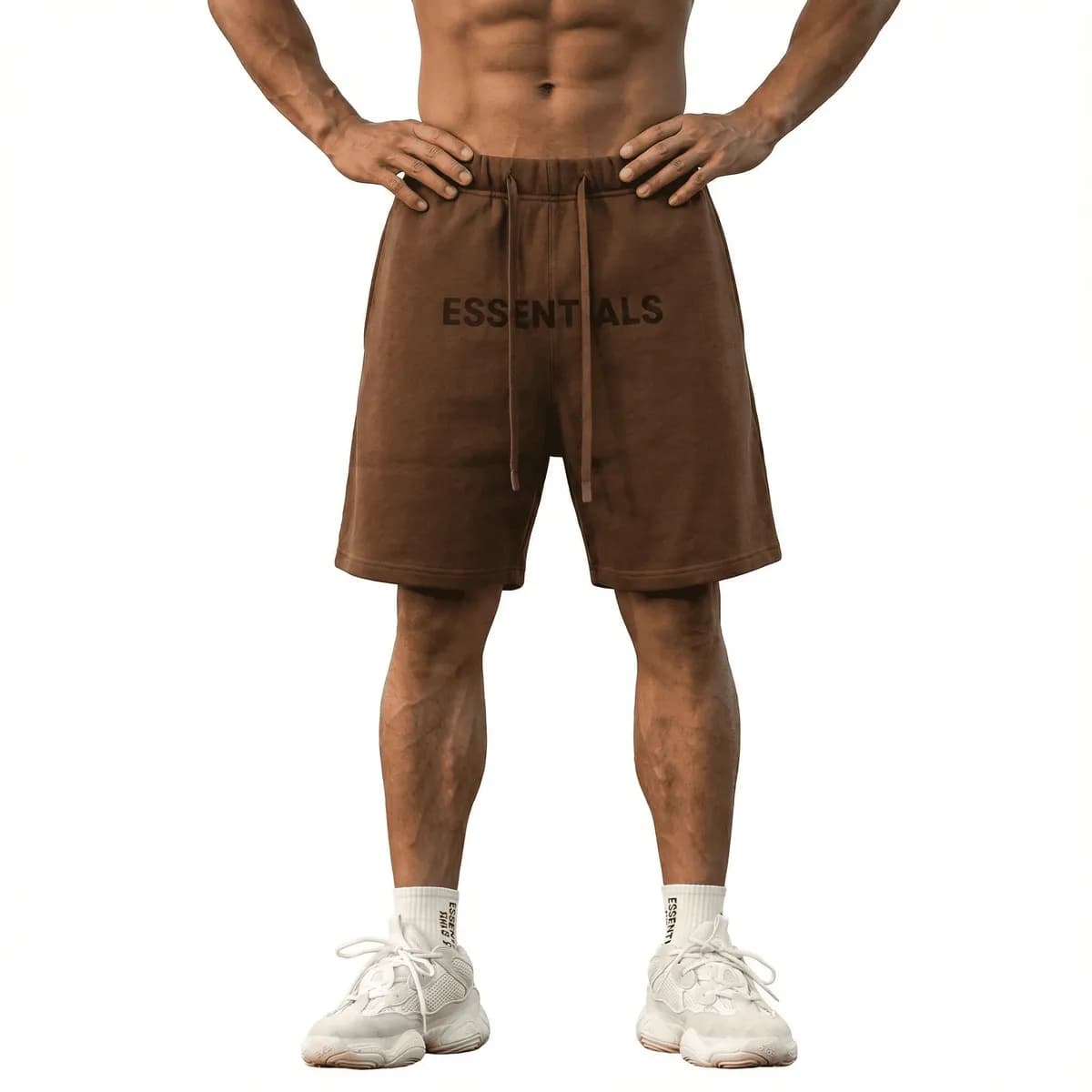 Bermuda Café de Algodón para Hombre