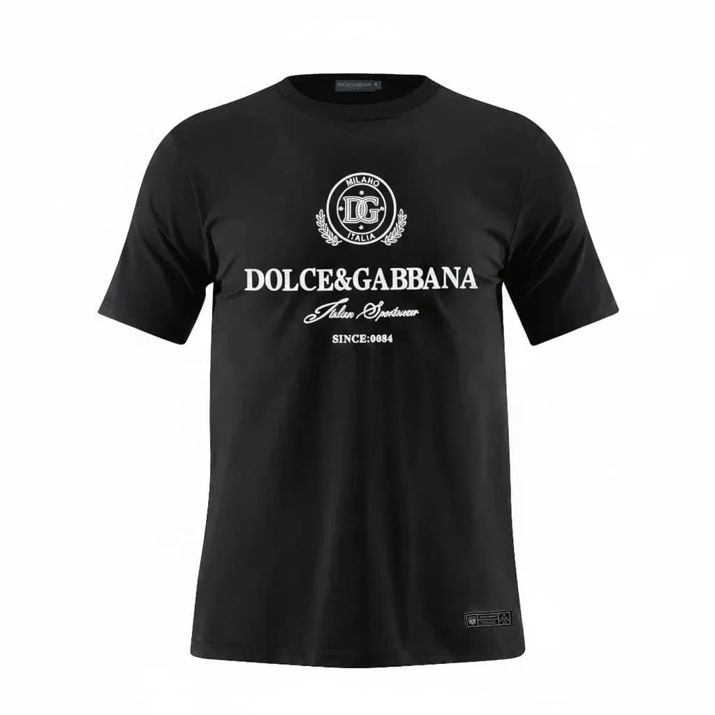 Camiseta Estampada Negra para Hombre