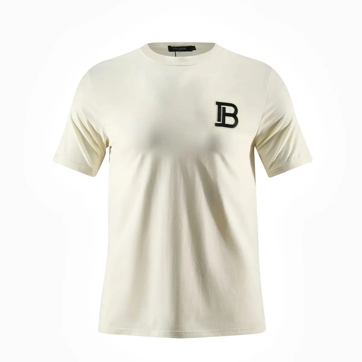 Camiseta Básica Crema para Hombre