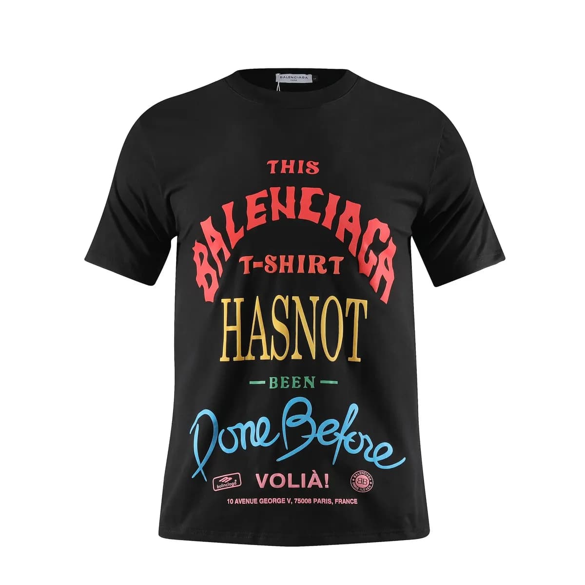 Camiseta Estampada Negra para Hombre
