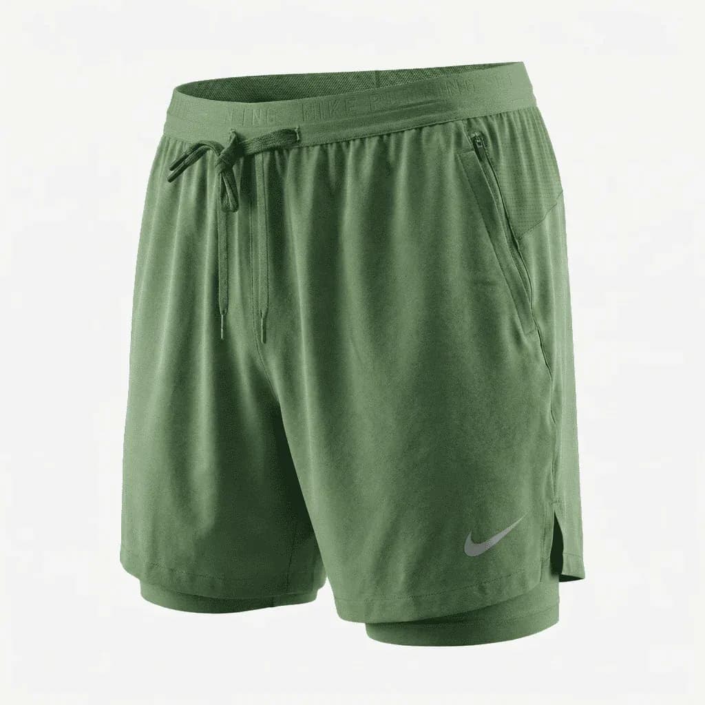 Pantaloneta Deportiva Verde Oscuro para Hombre - PAN40